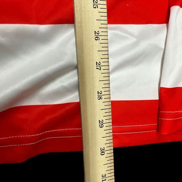 WHERE'S WALDO Red White Striped Shirt Mens XL Polyester - Picture 7 of 7